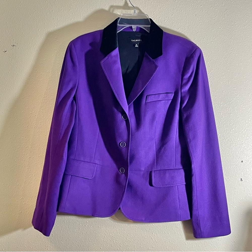 Talbots Vibrant Purple Suit Jacket